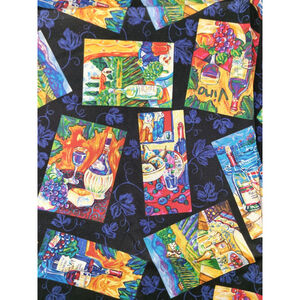 Robert Kaufman Vineyard Collection Wine Bottle Vino Cotton Fabric Quilt 45x43in